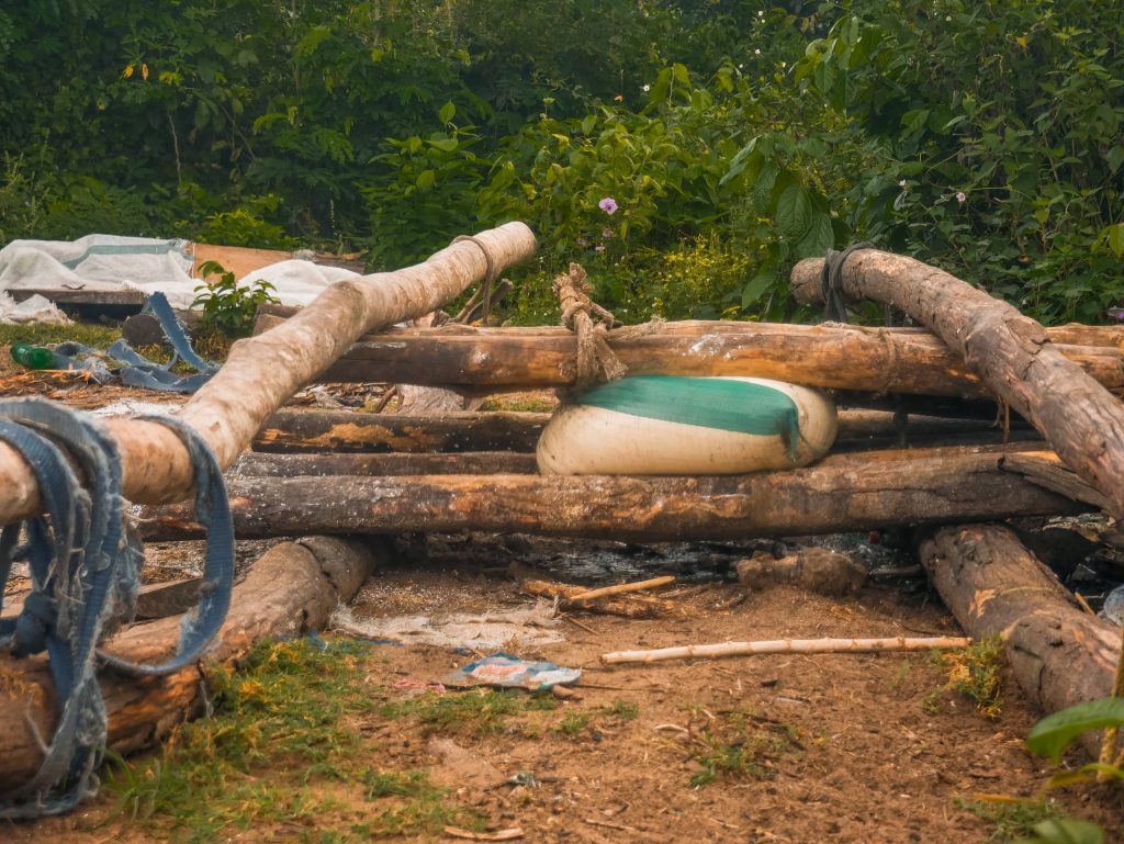 Garri drying process, Ibaoloja Community