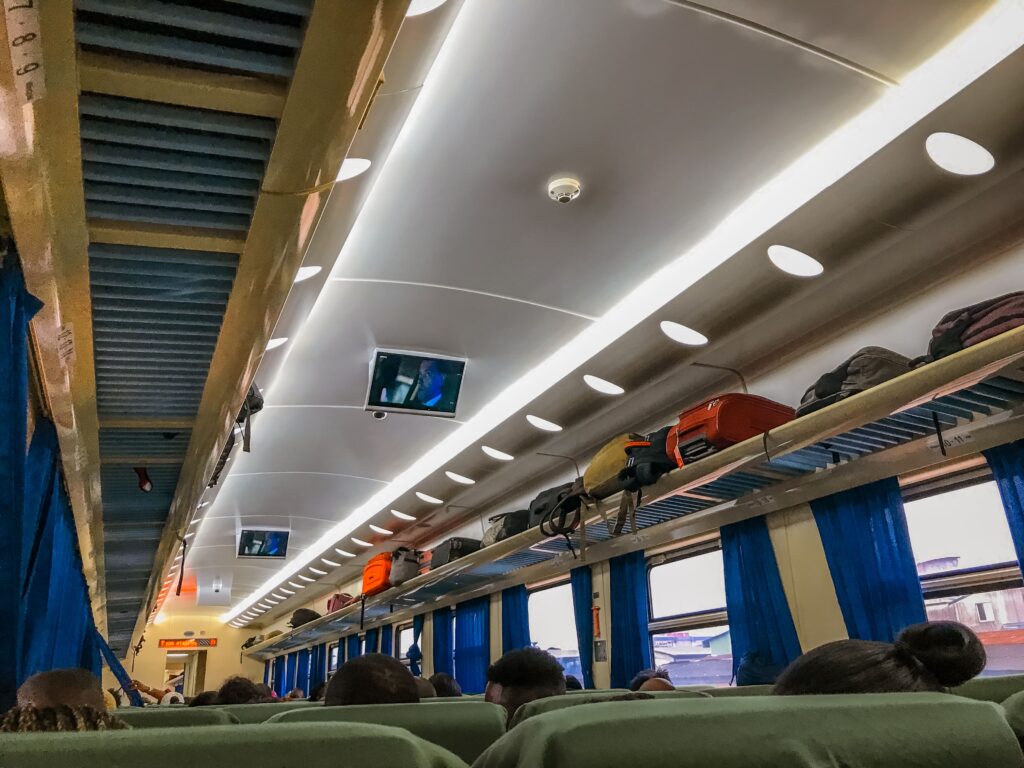 Inside the Lagos train
