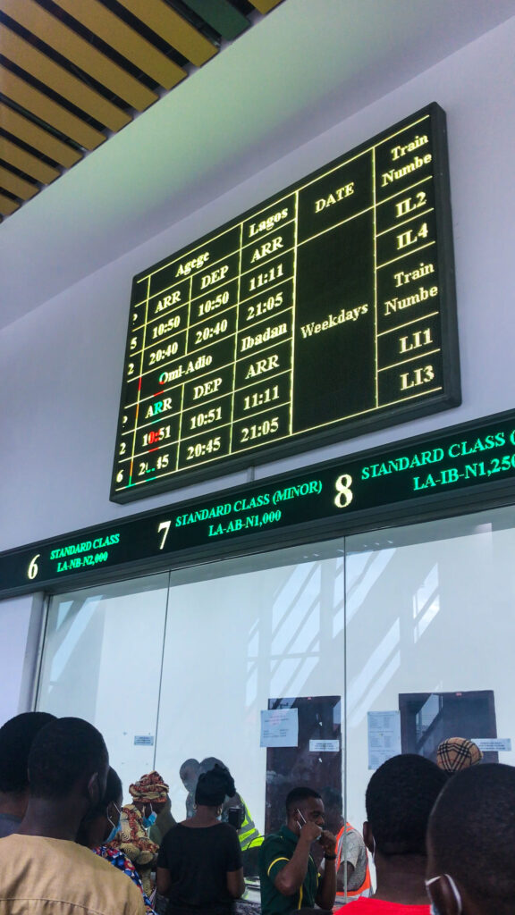 Train schedule from lagos to Ibadan