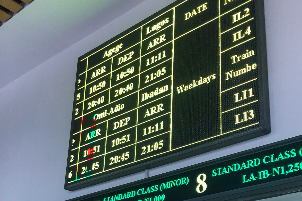 Train schedule from lagos to Ibadan