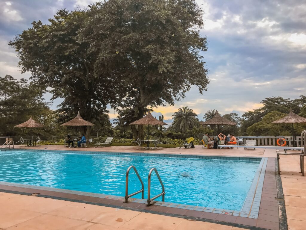 Swimming at IITA Ibadan