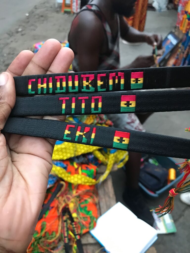 souvenirs from Osu street, Accra