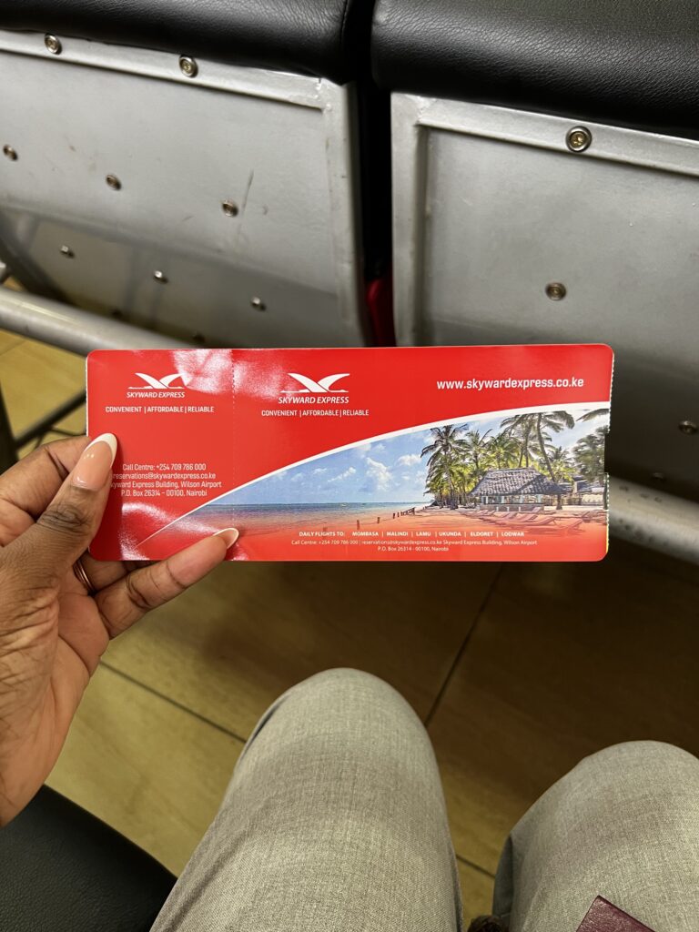 Skywards Express - how to get from Nairobi to Diani Beach