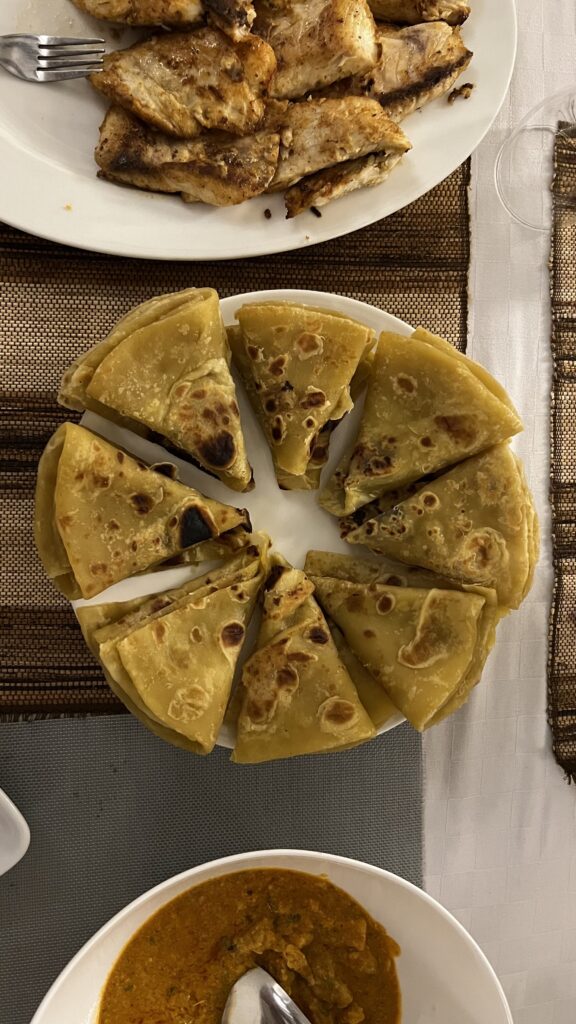 Indian inspired cuisine in Lamu, Kenya 