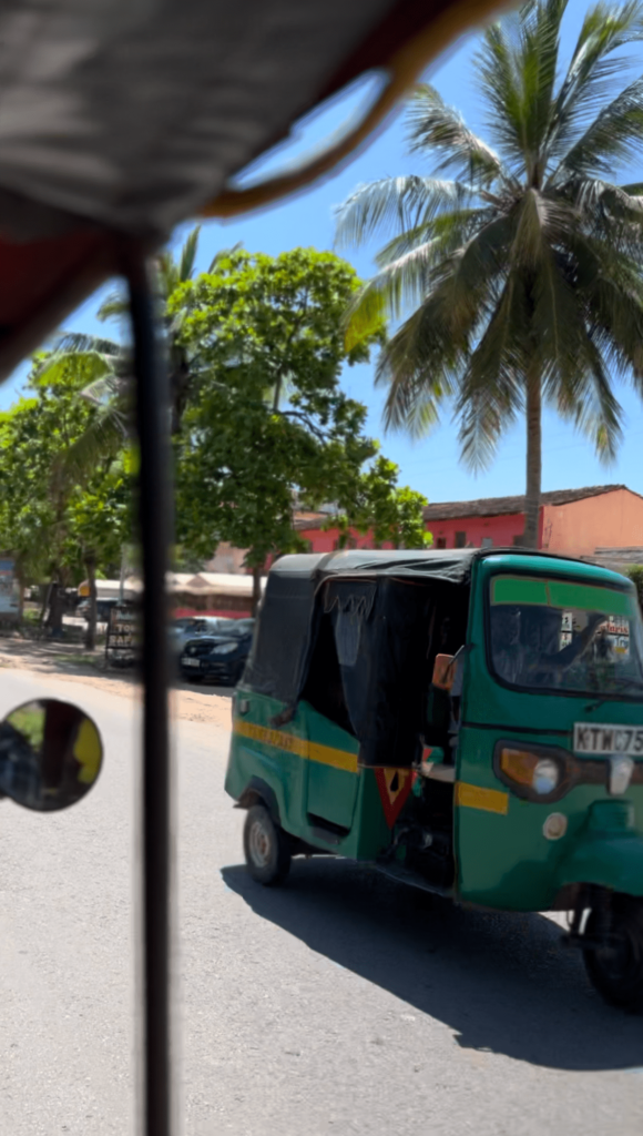Main form of transport in diani - TukTuk's