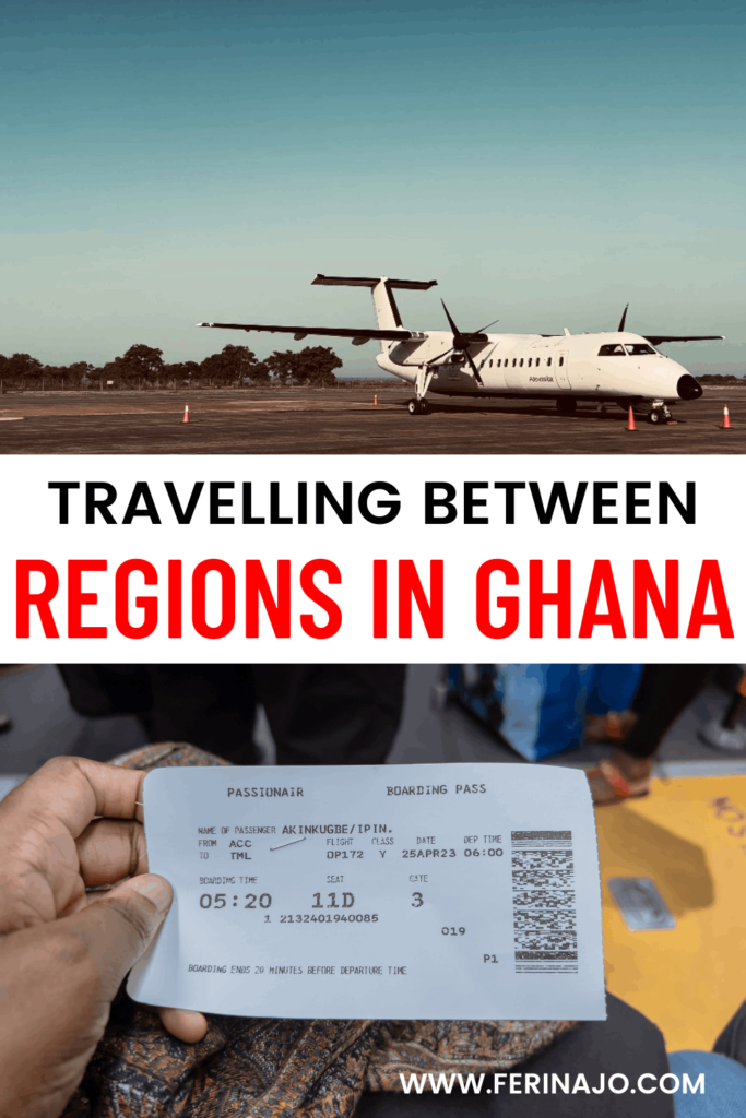 travelling between regions - moving around in Ghana