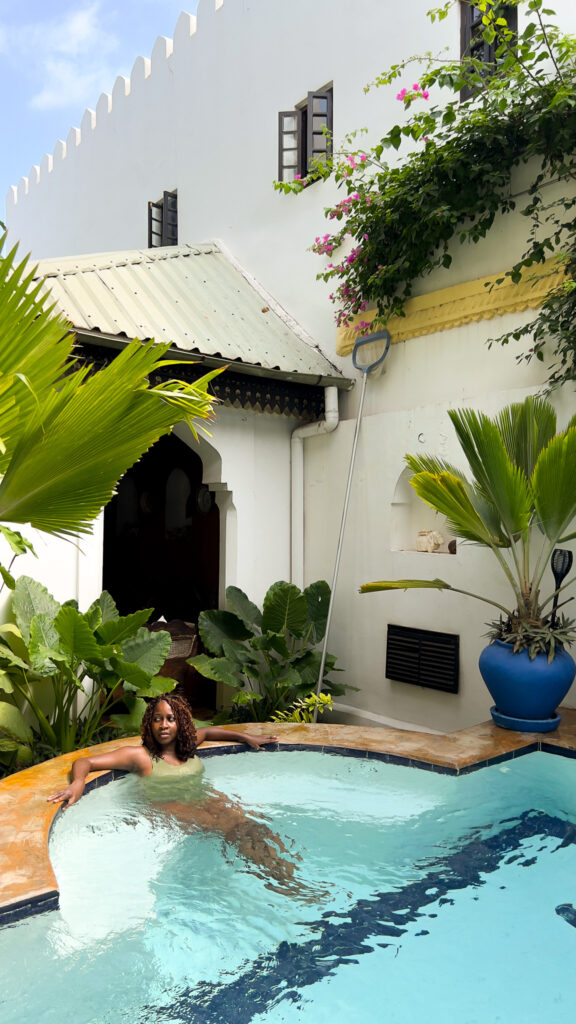 pool in kholle house zanzibar
