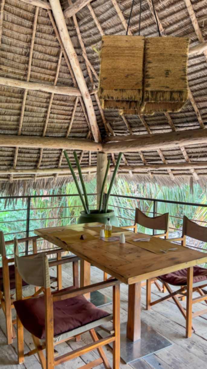 shared restaurant at la luna and mwezi resort