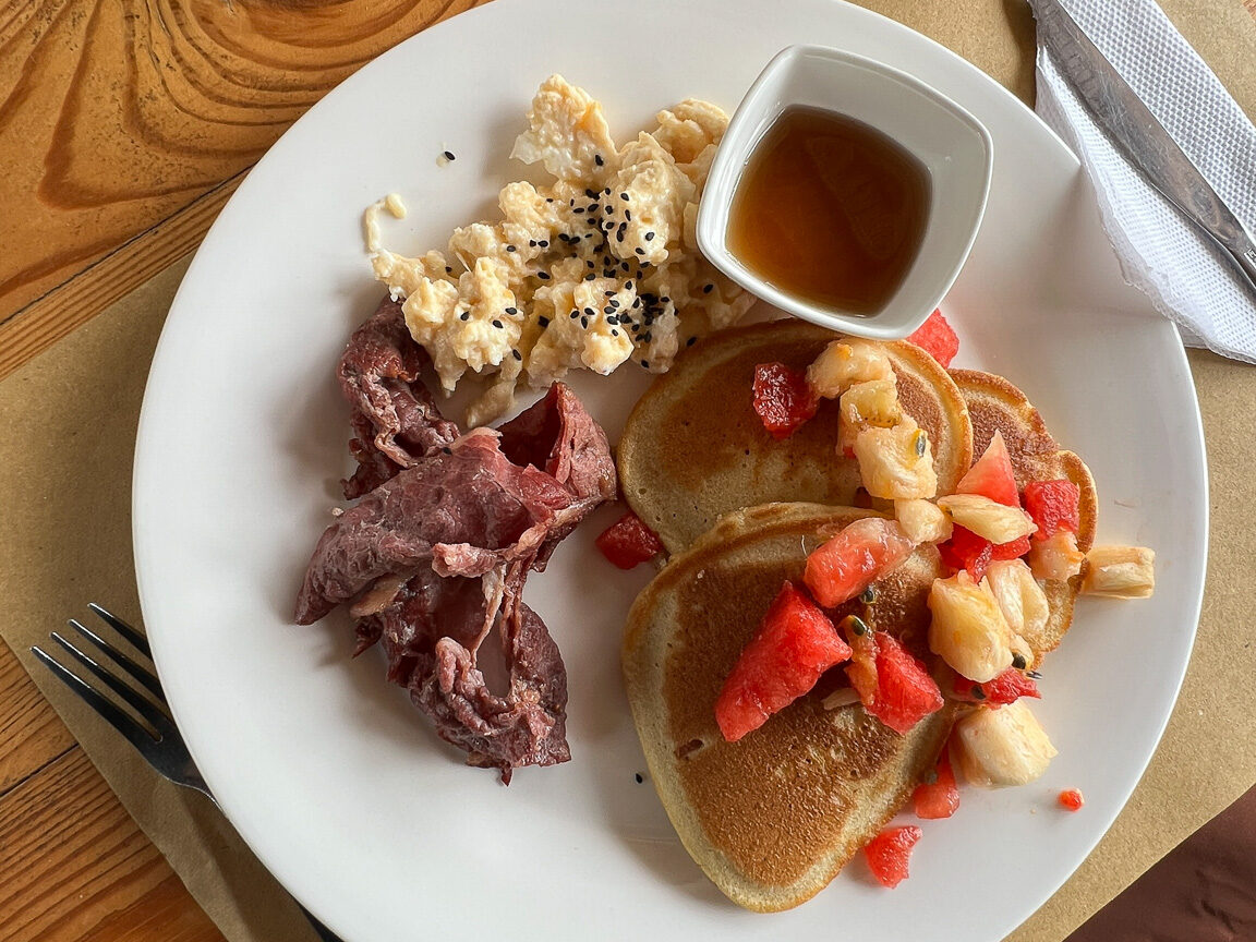 very filling breakfast at la luna 