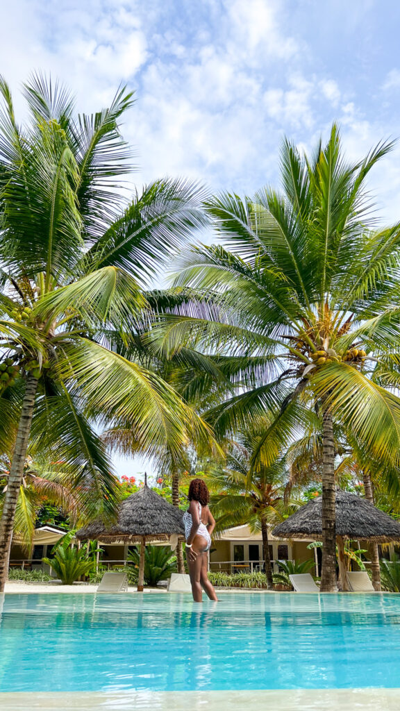 saltwater pool in la luna resort Jambiani - best hotels to stay in zanzibar 