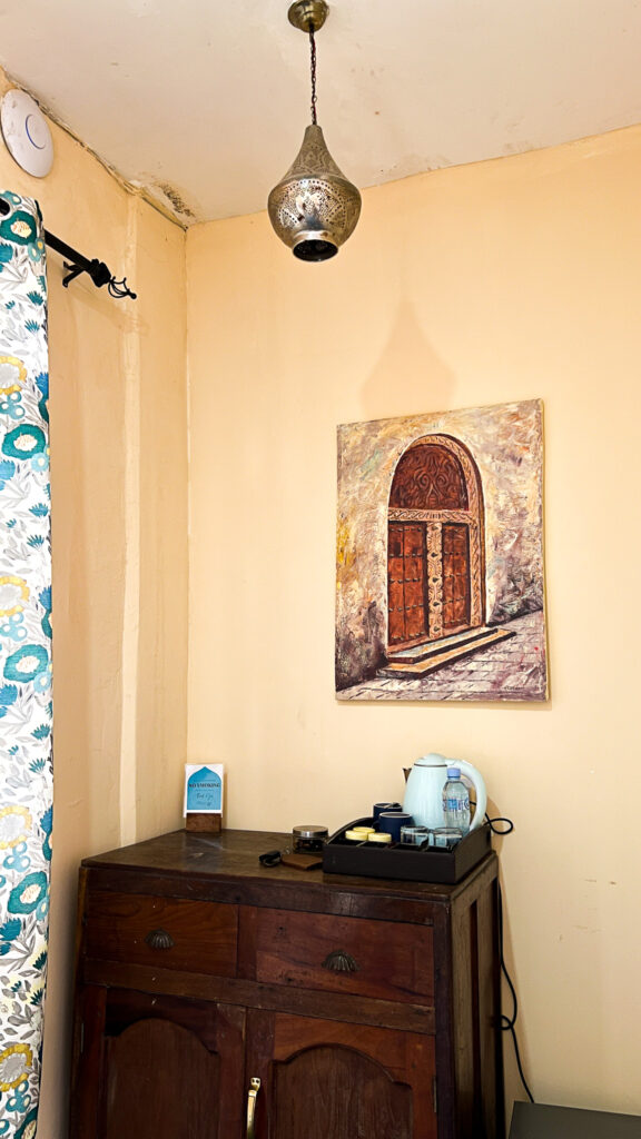 entrance of deluxe double room Emerald Palm Boutique Hotel 