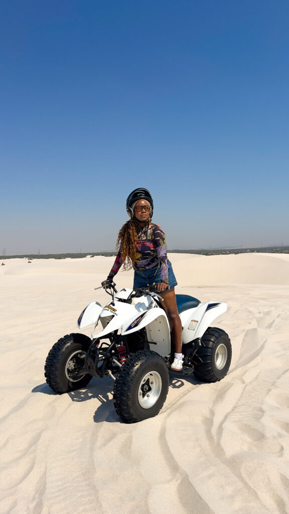 Quad biking in Atlantis Dunes